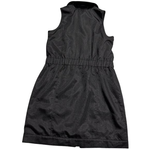 Montiel Performance Athletic Dress Collared Women Small Black Zipper Stretch USA - Picture 7 of 10